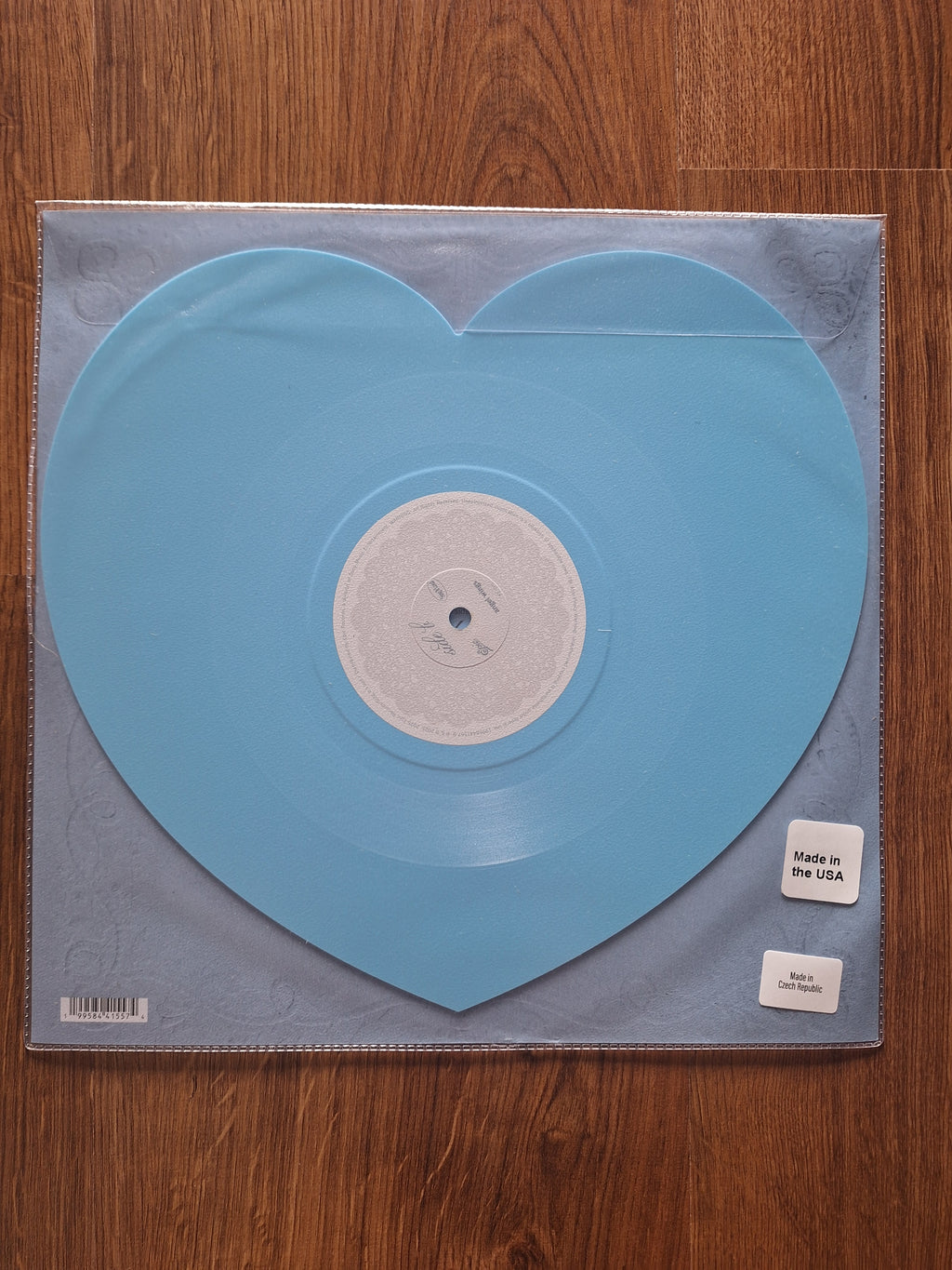 Madison Beer: bad enough / angel wings Baby Blue Heart-Shaped Vinyl UO B-STOCK Last One