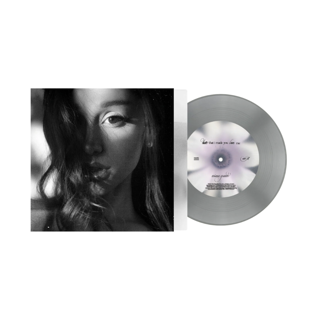 Ariana Grande: hate that i made you love me - w/ a cappella fluffy tail gray 7" Vinyl PREORDER