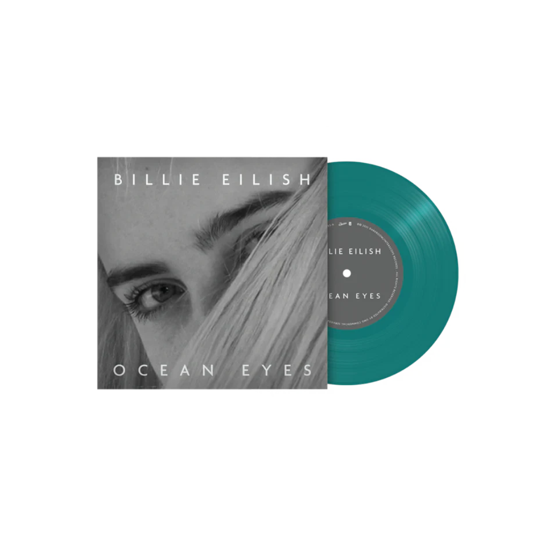 Billie Eilish: Ocean Eyes 7" Vinyl Translucent Turquoise PREORDER