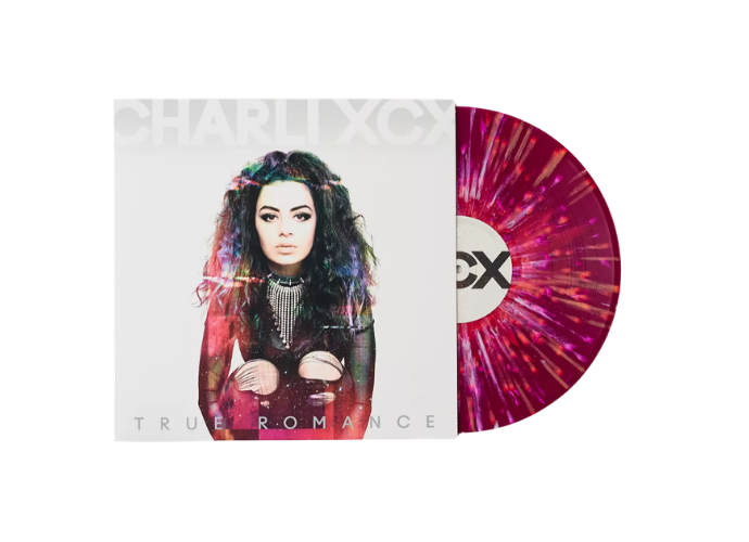 Charli XCX: True Romance Urban Outfitters Exclusive Burgundy Pink Splatter Vinyl