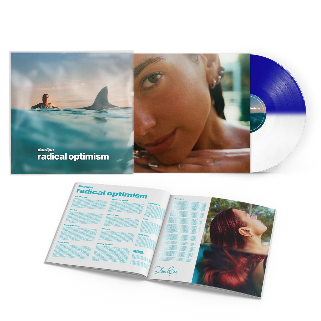 Dua Lipa: Radical Optimism Deluxe Coloured White and Blue Limited Edition Vinyl PREORDER