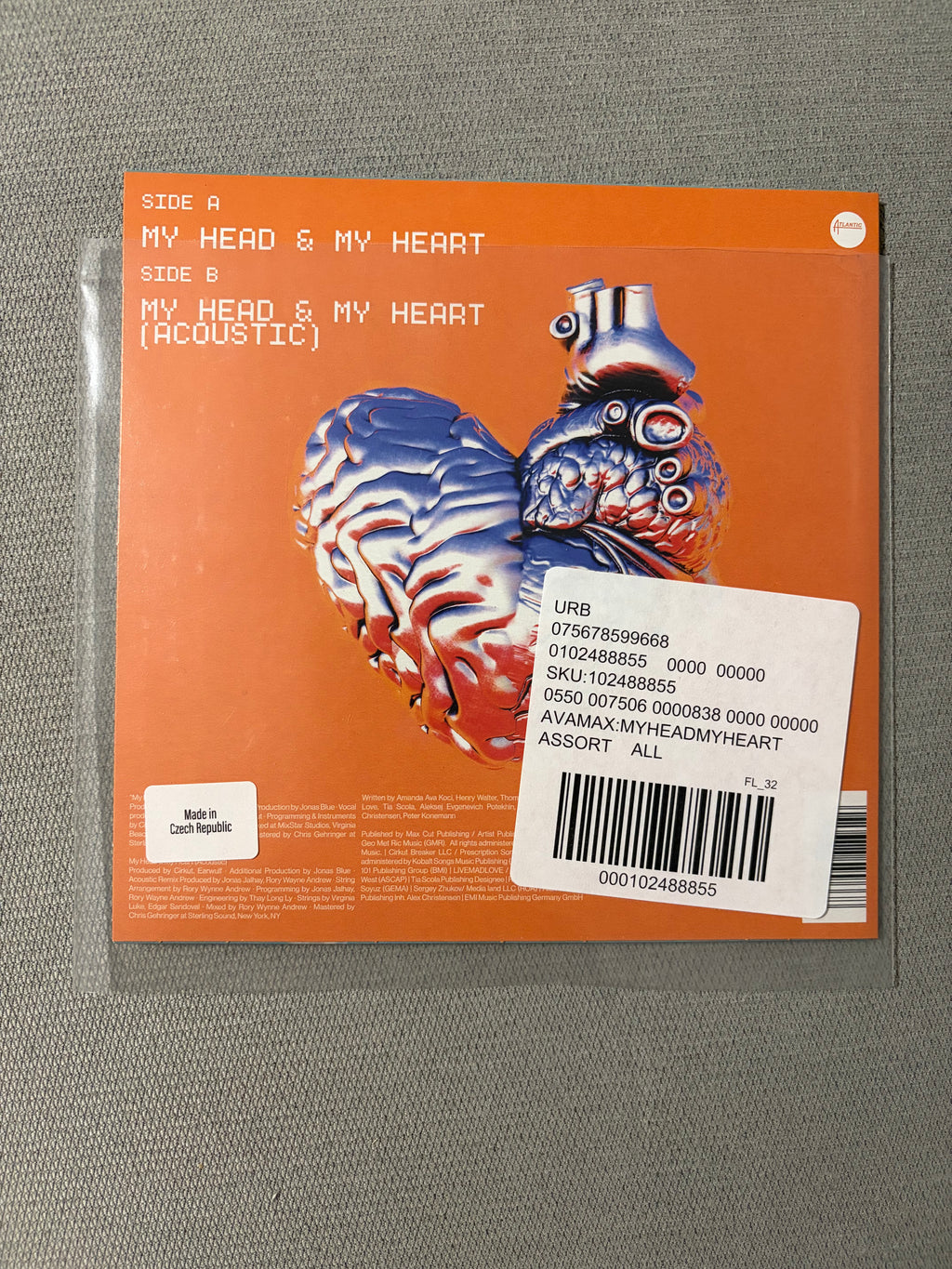 Ava Max: My Head & My Heart UO Exclusive 7-inch Single Vinyl
