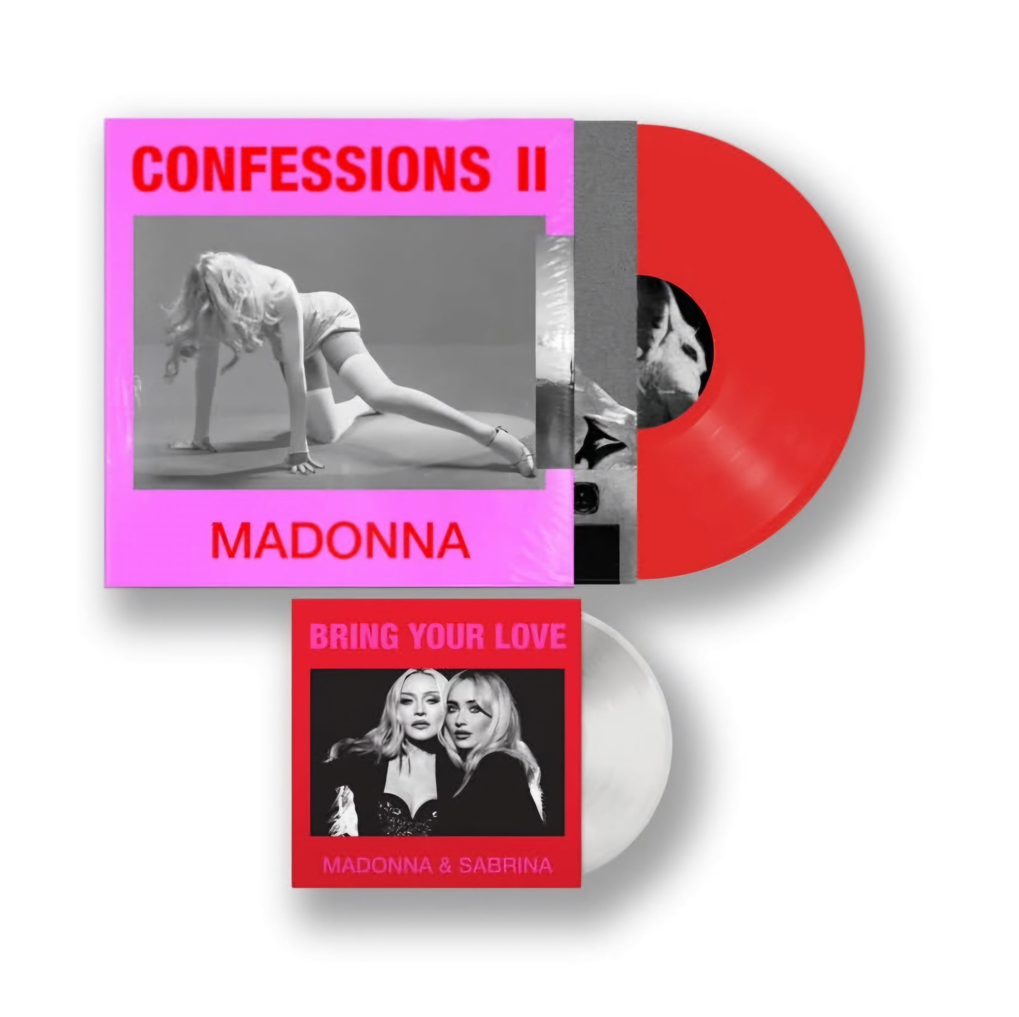 Madonna: CONFESSIONS II Standard Red Vinyl + Bring Your Love 7" Imported PREORDER