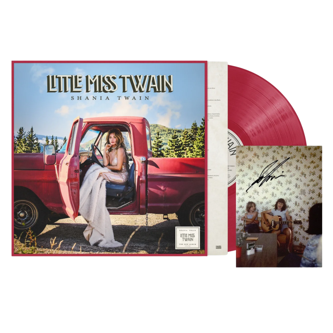 Shania Twain: Little Miss Twain Rosie Red Vinyl + Signed Art Card PREORDER