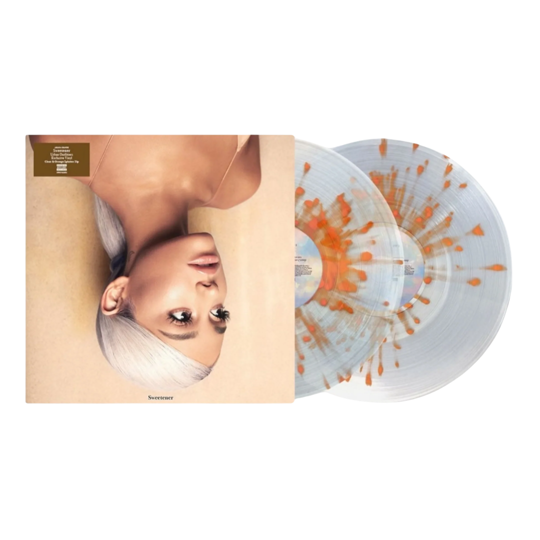 Ariana Grande: Sweetener Clear & Orange Splatter UO Vinyl PREORDER