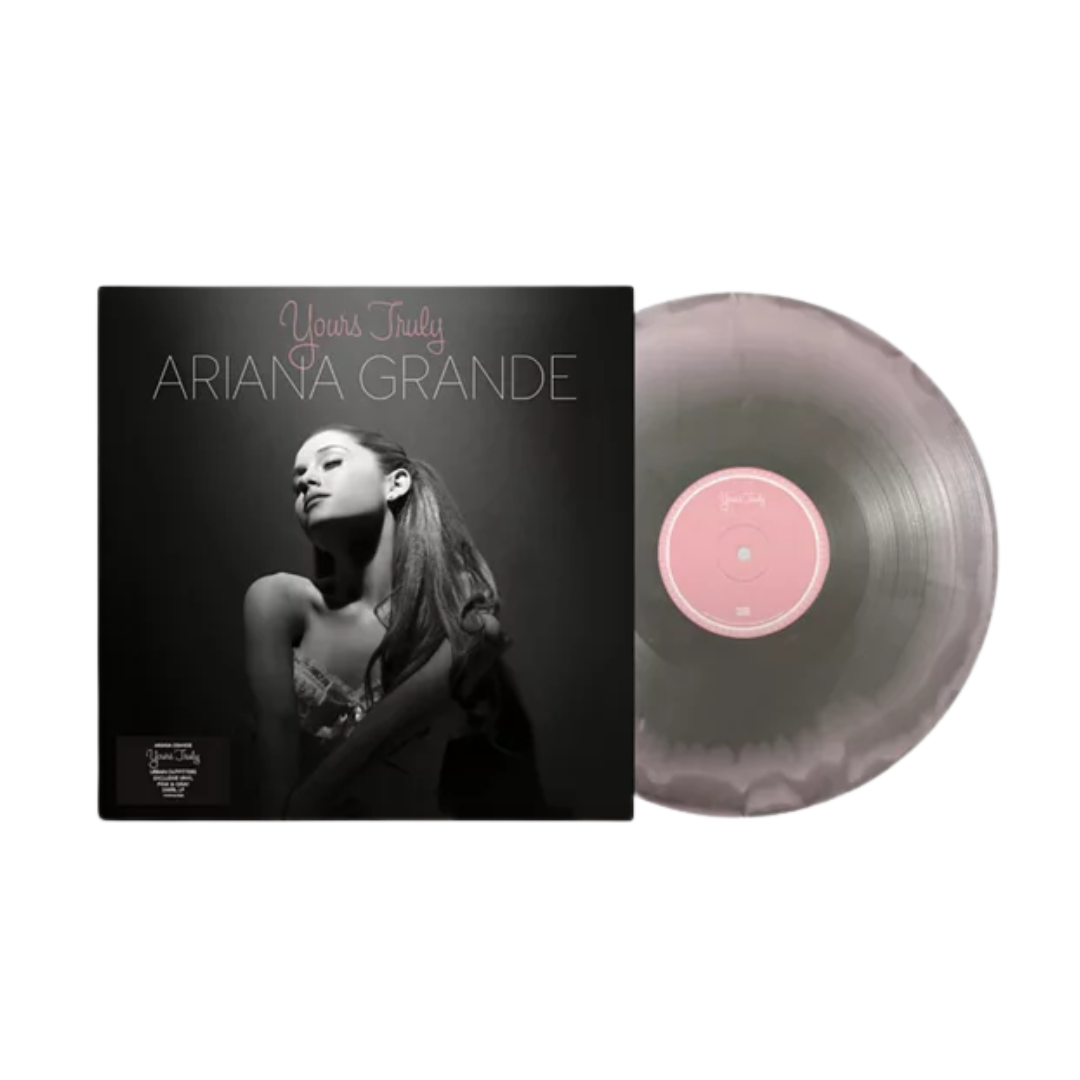 Ariana Grande: Yours Truly Exclusive Pink & Grey Swirl UO Vinyl PREORDER